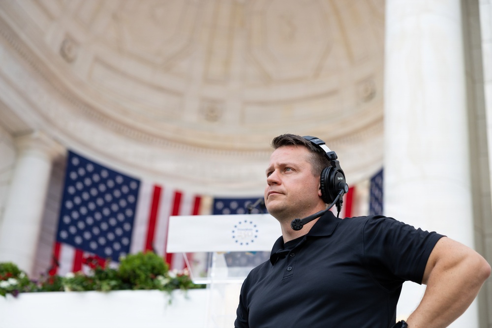 Technical Support Group Behind the Scenes at Memorial Day Observance