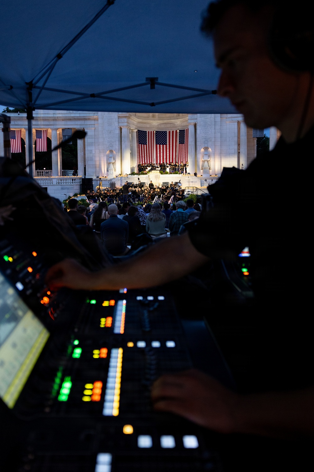 Technical Support Group Behind the Scenes at Memorial Day Observance