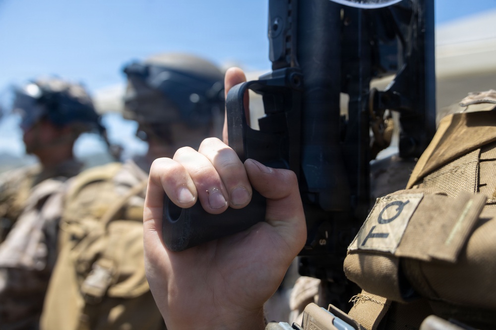 U.S. Marines, 2nd Bn., 5th Marines conduct non-lethal weapons course
