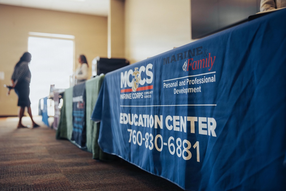 Sgt. Maj. Carlos A. Ruiz speaks to local veterans and military families at MCAGCC