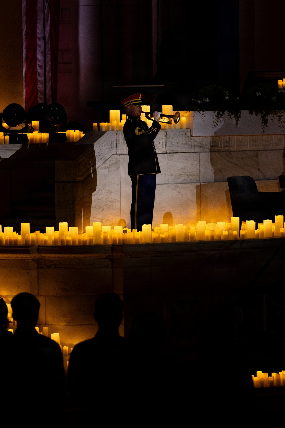 Army Bugler Performs Taps at Memorial Day Observance