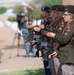1st Armored Division Soldiers Stand in Rifle Salute Formation During Military Ceremony