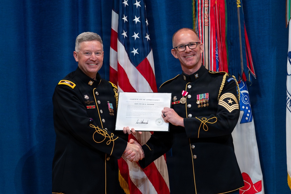 The Retirement Ceremony of Sgt. Major Steven Ticknor