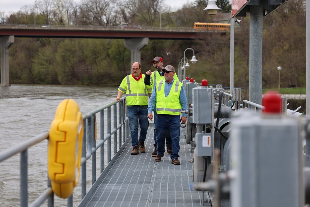 Emergency Management ensures dams are working as constructed during a flooding event in Wisconsin