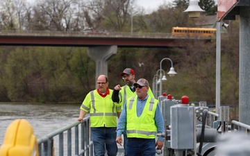 Emergency Management ensures dams are working as constructed during a flooding event in Wisconsin