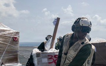 USS Tripoli Vertical Replenishment