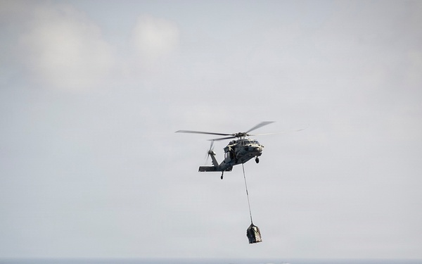 USS Tripoli Vertical Replenishment