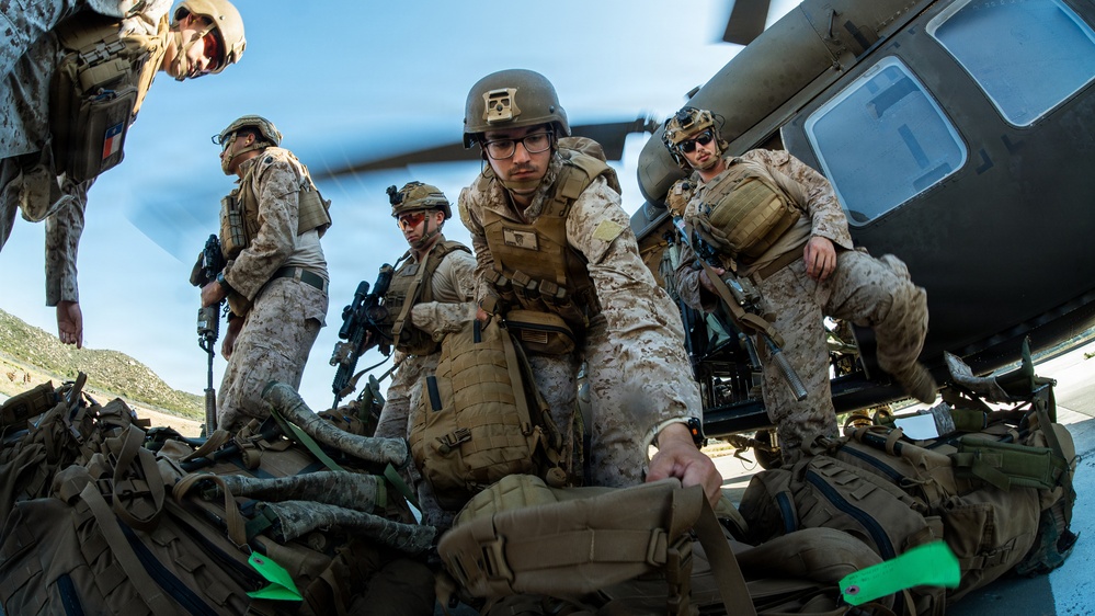 JTF-SB Marines, soldiers fly into CASEVAC drill