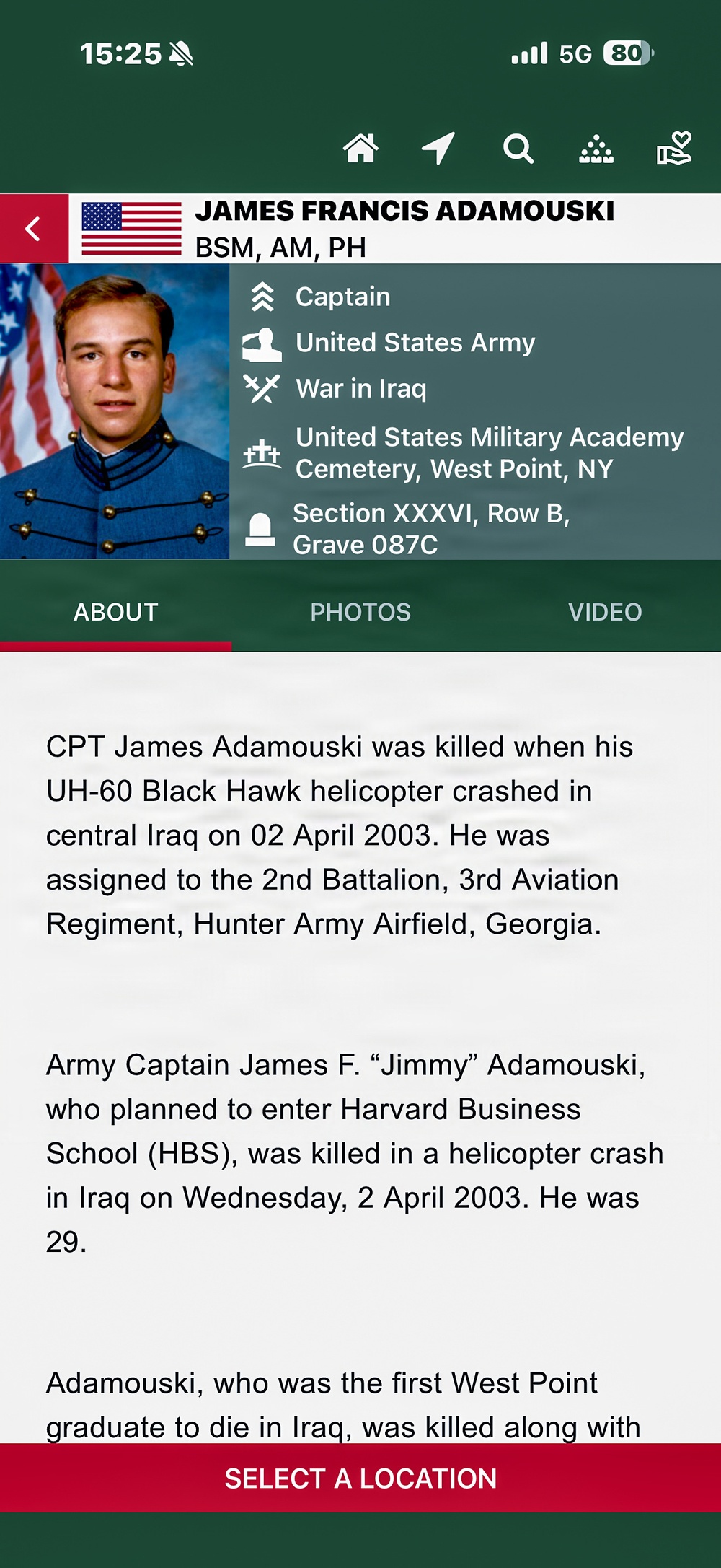 West Point Cemetery app helps visitors find gravesites and discover life stories