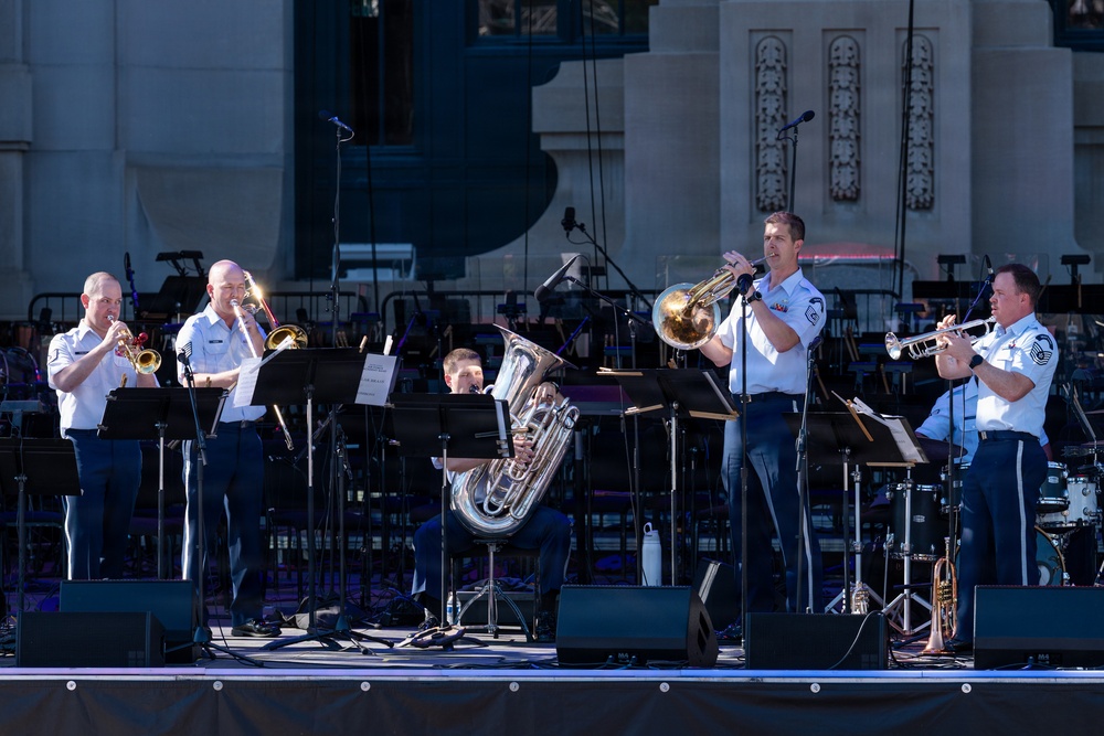 USAF bands perform in Kansas City during Memorial Day weekend