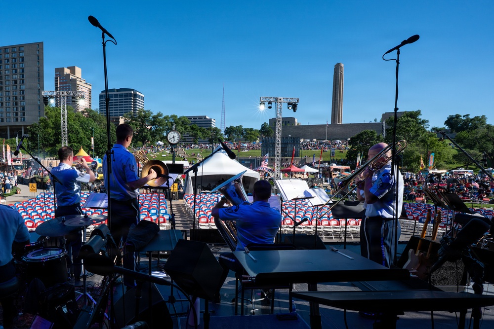 USAF bands perform in Kansas City during Memorial Day weekend