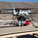 Armed Unmanned Aerial Vehicle on Display at Outdoor Range Facility