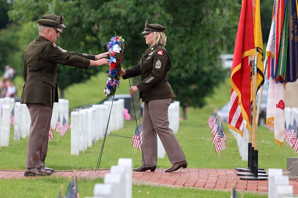 Skies hold back tears until fallen heroes are honored at Kentucky veterans cemetery Memorial Day ceremony