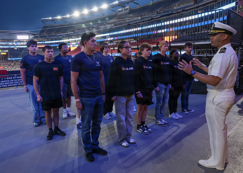 NTAG New England Future Sailors take Oath of Enlistment and MLS Soccer Game