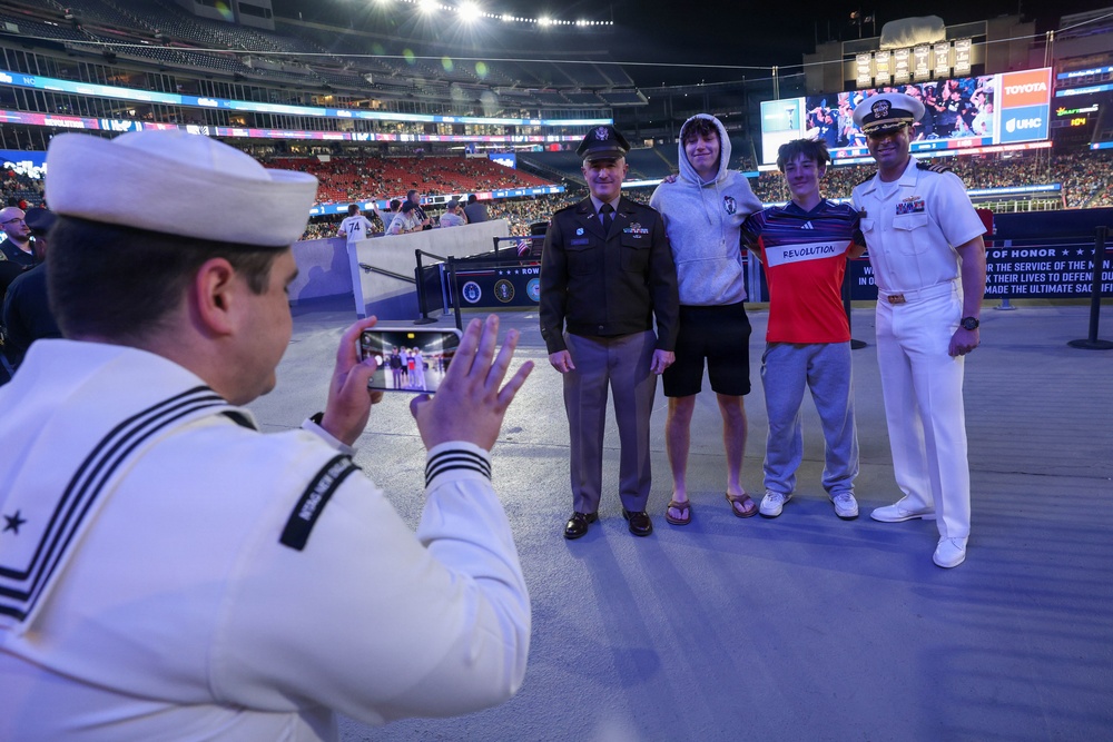 NTAG New England Future Sailors take Oath of Enlistment and MLS Soccer Game