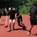 2nd Cavalry Regiment Soldiers compete in basketball preliminaries during Dragoon Week