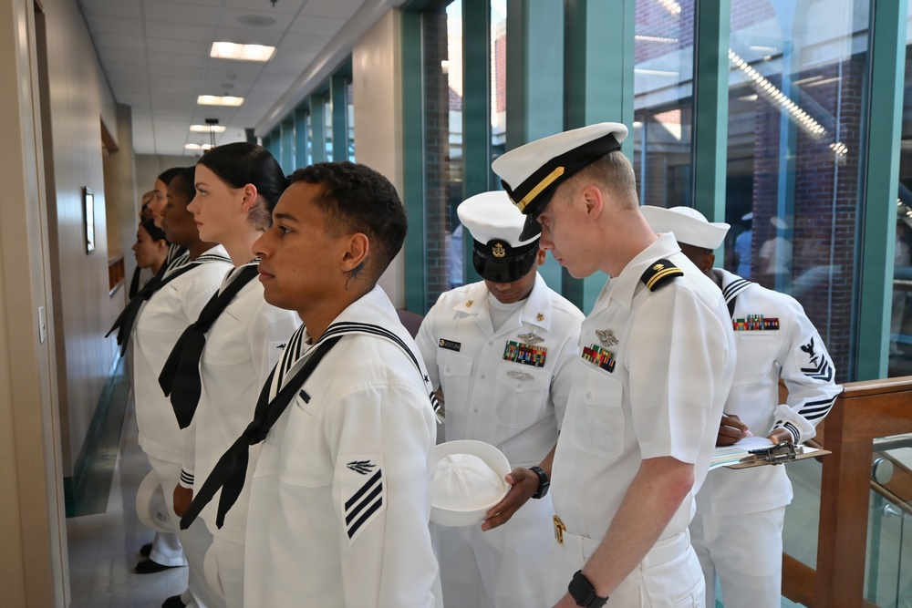Navy Medicine Readiness and Training Command New England Conducts Whites Inspection