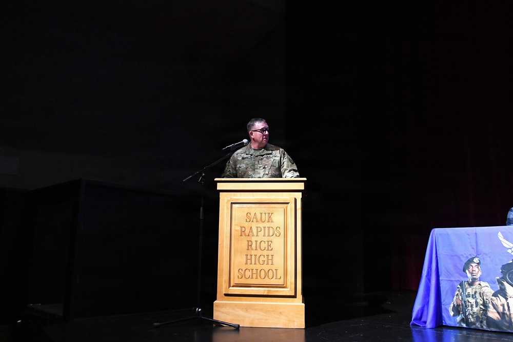 Sauk Rapids-Rice High School Celebrates Enlisting Classmates