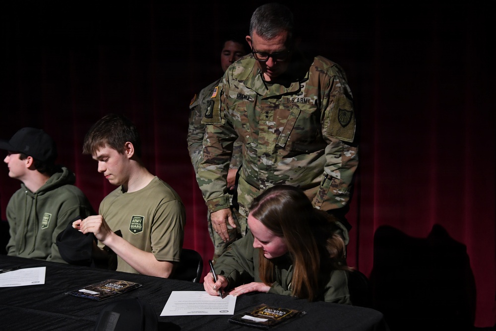 Sauk Rapids-Rice High School Celebrates Enlisting Classmates