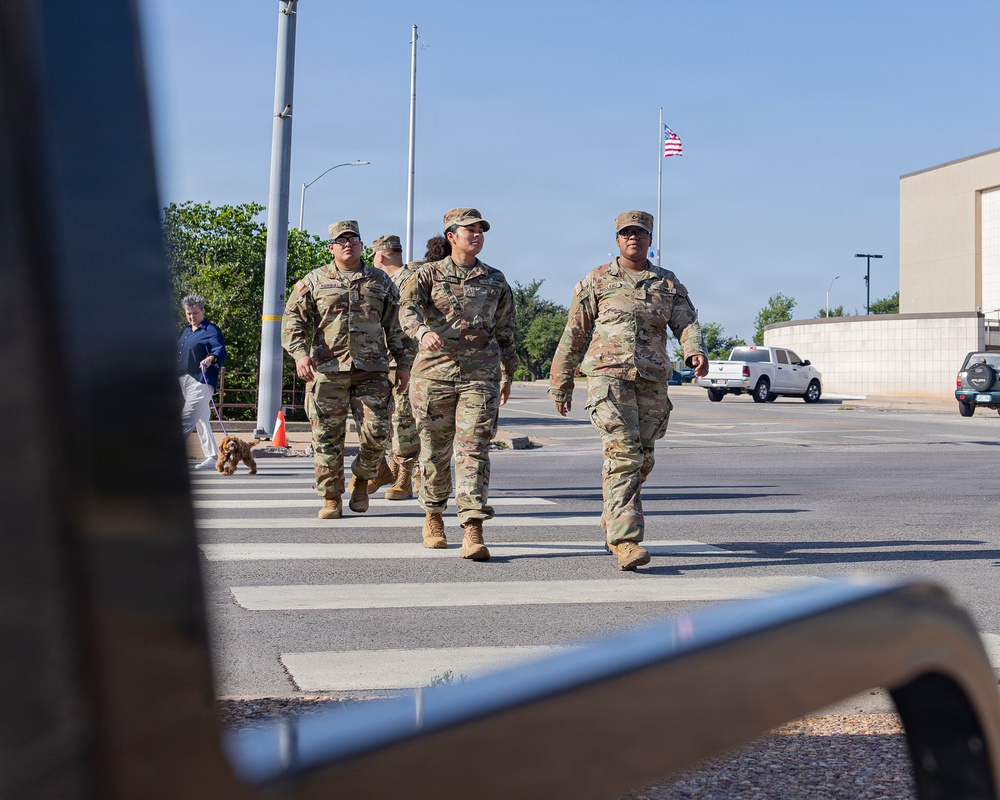 Fort Sill Soldiers and Marines Participates in Armed Forces Day Parade