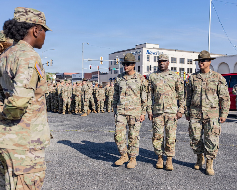 Fort Sill Soldiers and Marines Participates in Armed Forces Day Parade