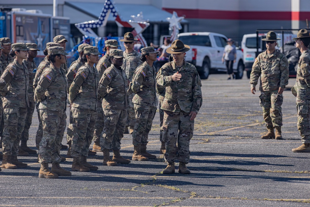 Fort Sill Soldiers and Marines Participates in Armed Forces Day Parade