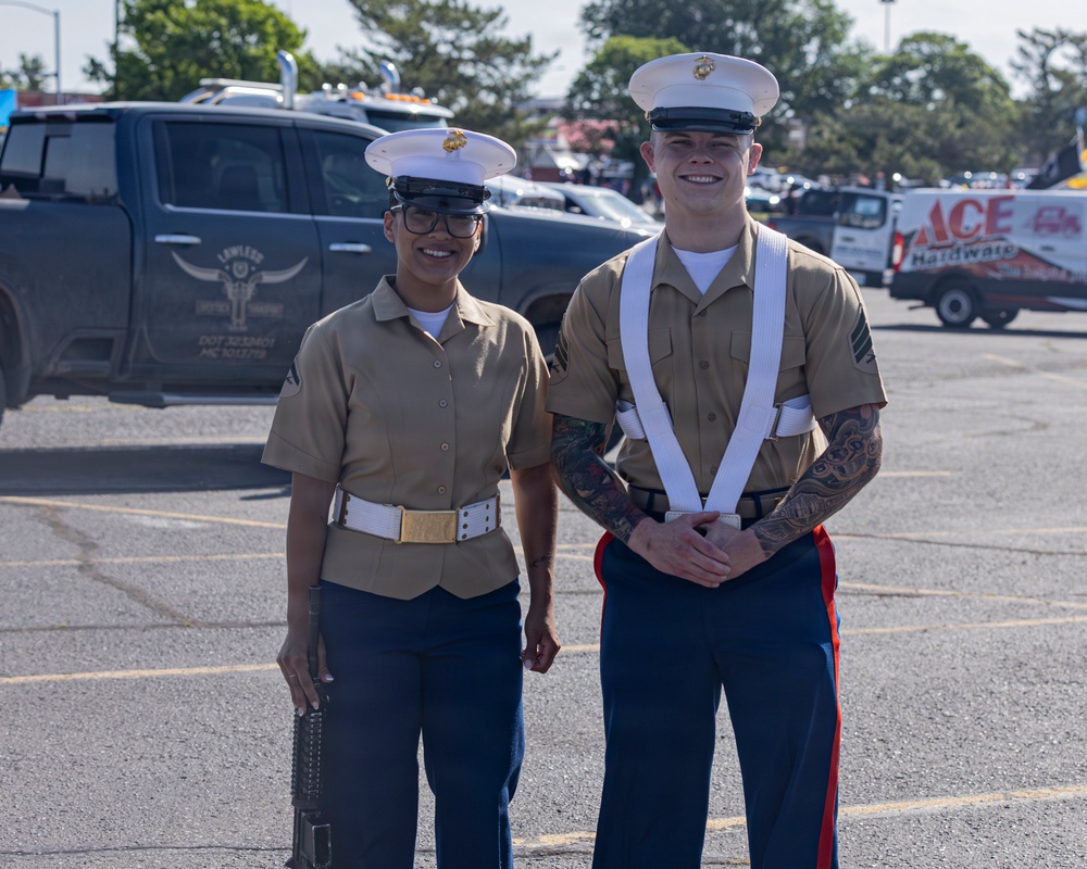 Fort Sill Soldiers and Marines Participates in Armed Forces Day Parade