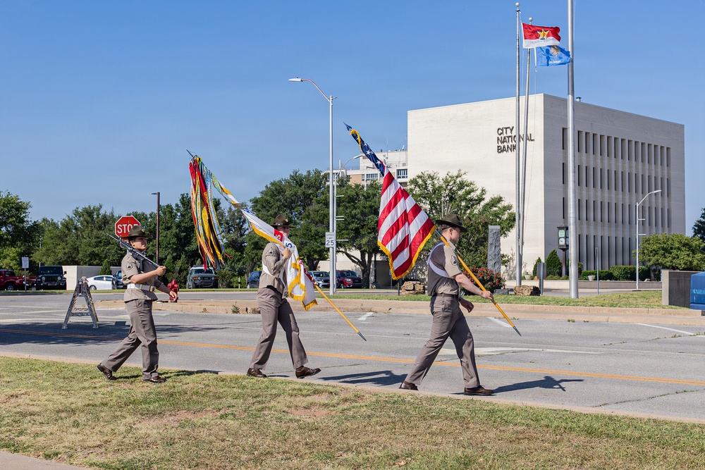 Fort Sill Soldiers and Marines Participates in Armed Forces Day Parade