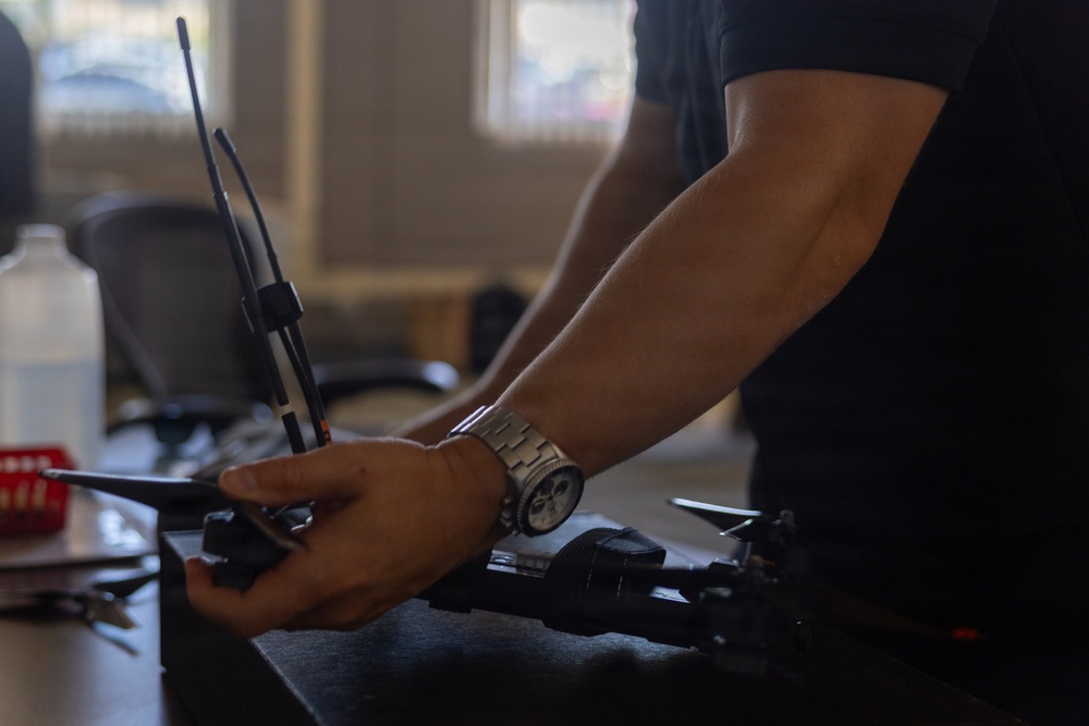 U.S. Marines participate in Attack Drone Operator Course