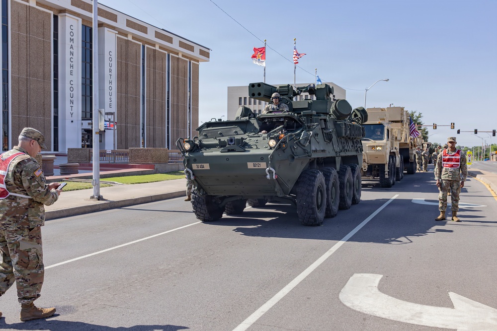 Fort Sill Soldiers and Marines Participates in Armed Forces Day Parade