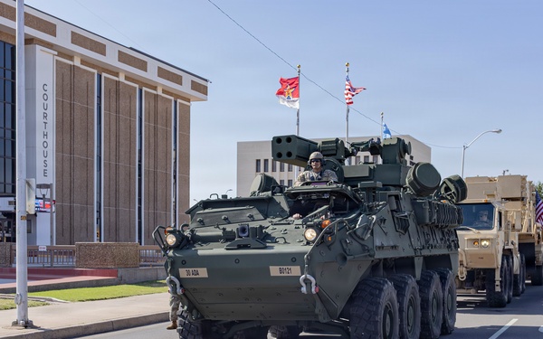 Fort Sill Soldiers and Marines Participates in Armed Forces Day Parade