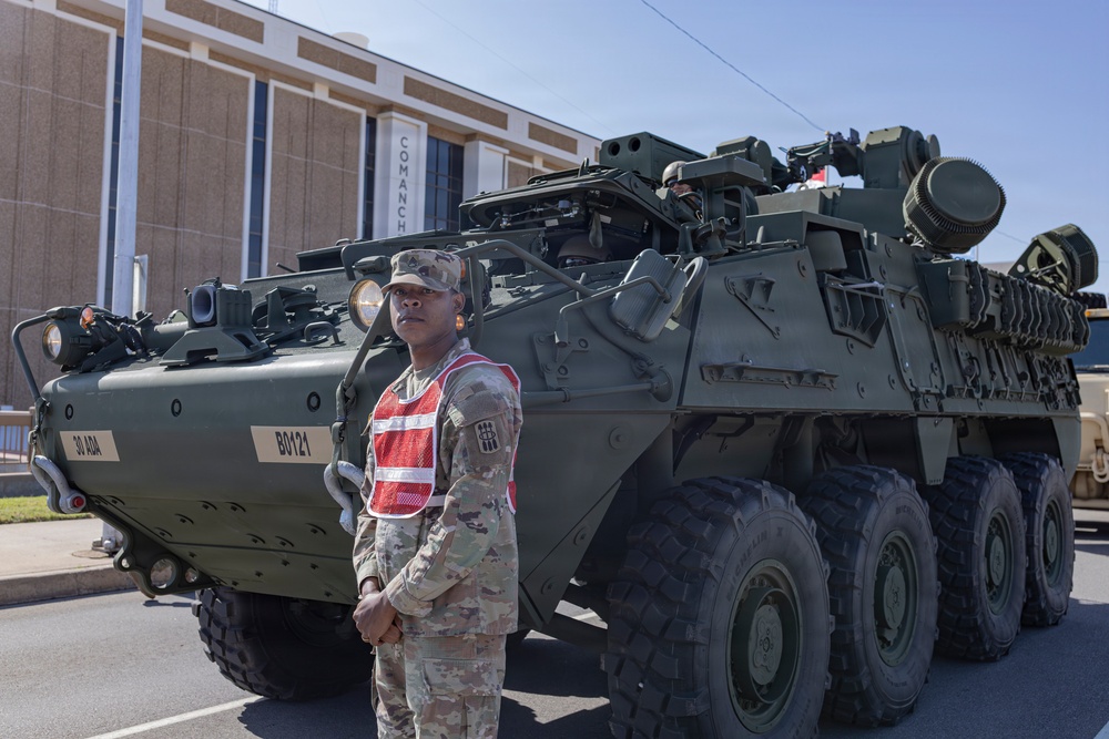 Fort Sill Soldiers and Marines Participates in Armed Forces Day Parade