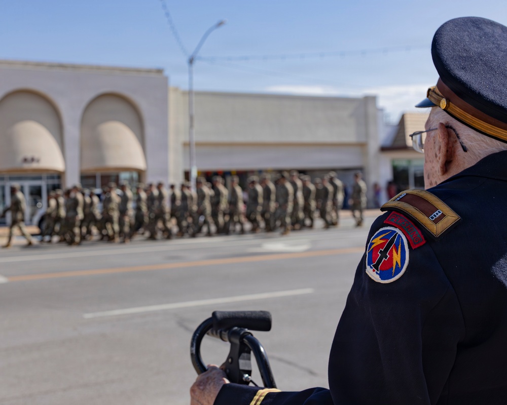Fort Sill Soldiers and Marines Participates in Armed Forces Day Parade