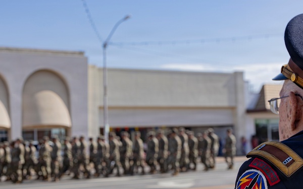 Fort Sill Soldiers and Marines Participates in Armed Forces Day Parade