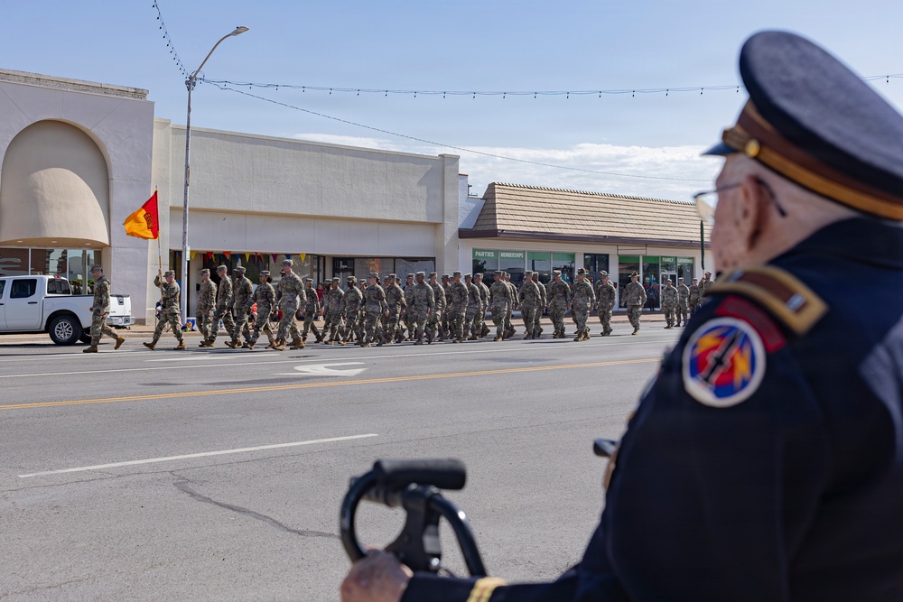 Fort Sill Soldiers and Marines Participates in Armed Forces Day Parade