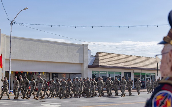 Fort Sill Soldiers and Marines Participates in Armed Forces Day Parade