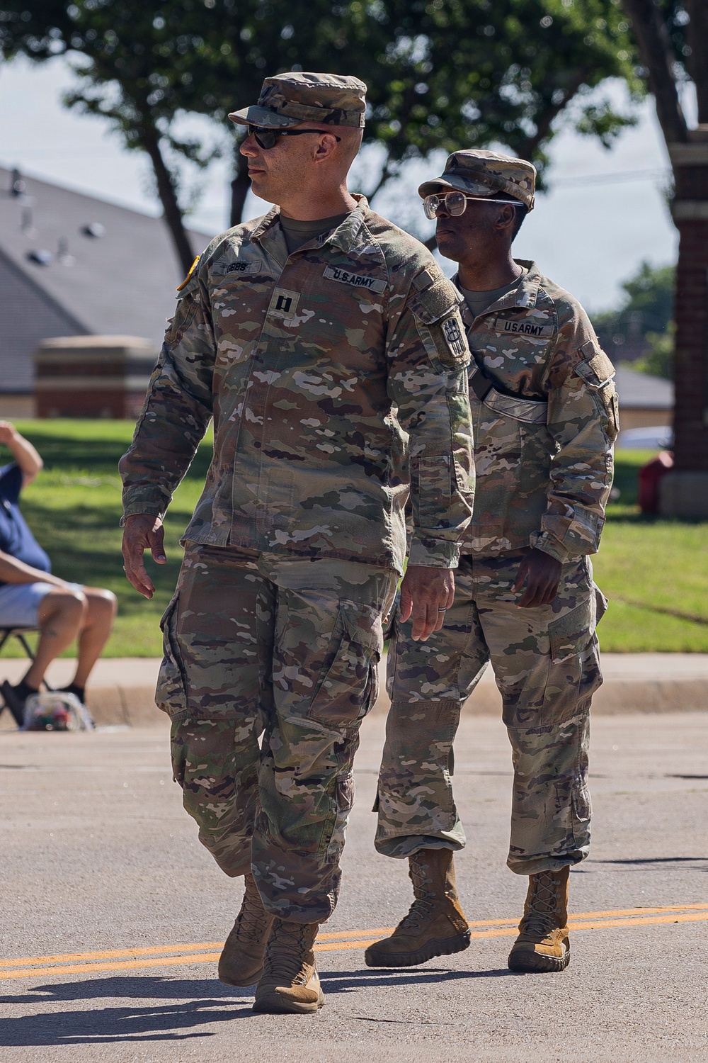 Fort Sill Soldiers and Marines Participates in Armed Forces Day Parade