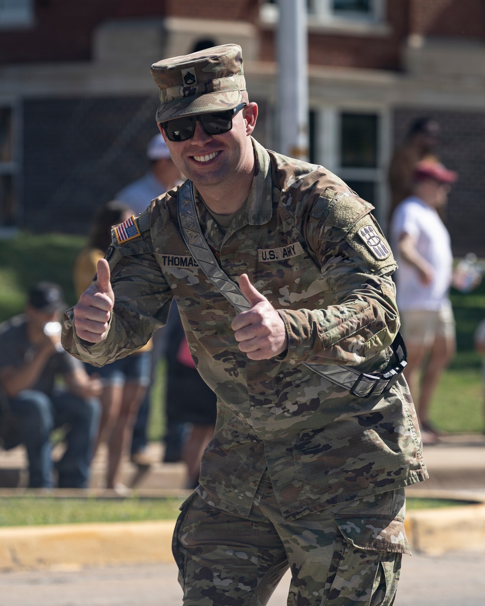 Fort Sill Soldiers and Marines Participates in Armed Forces Day Parade