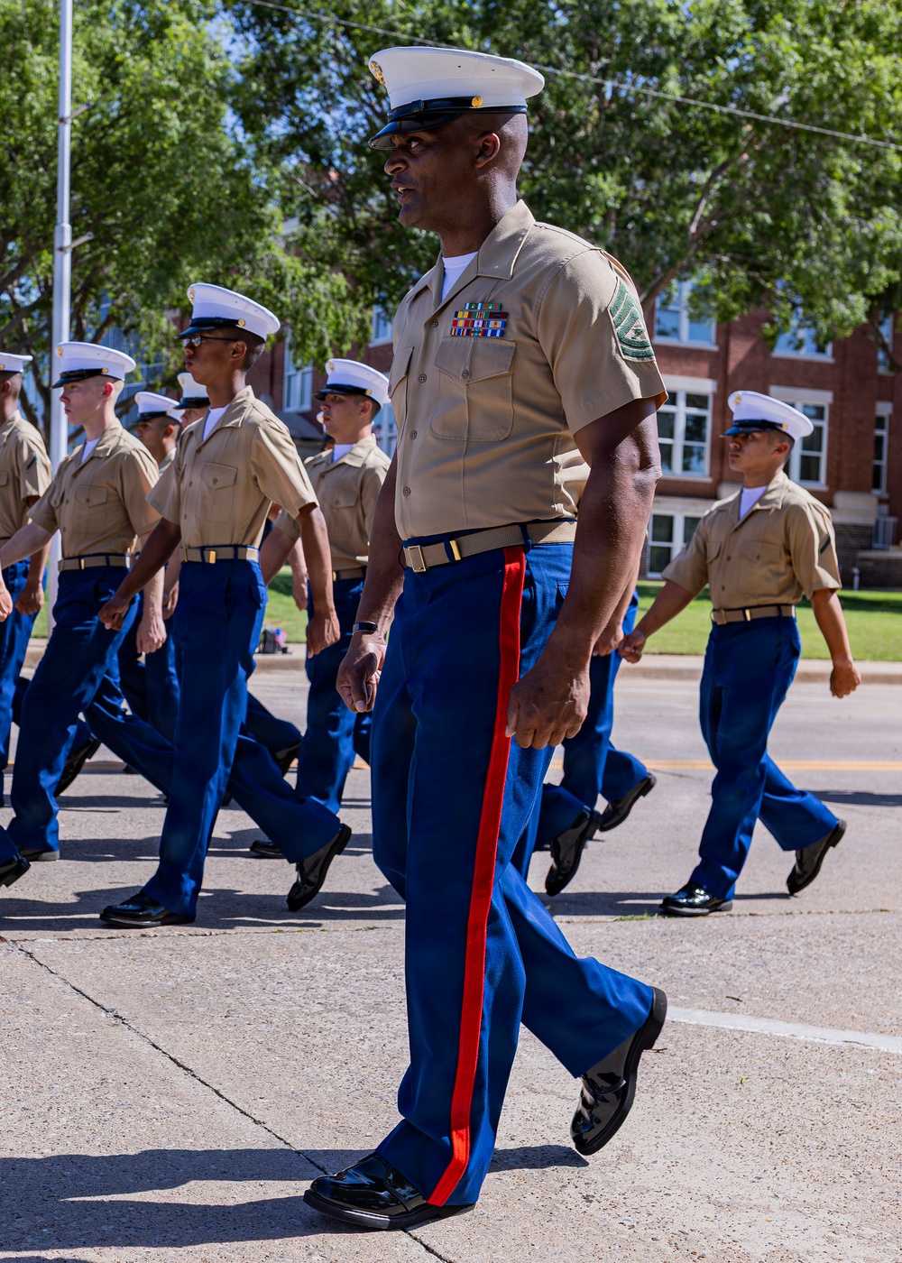 Fort Sill Soldiers and Marines Participates in Armed Forces Day Parade
