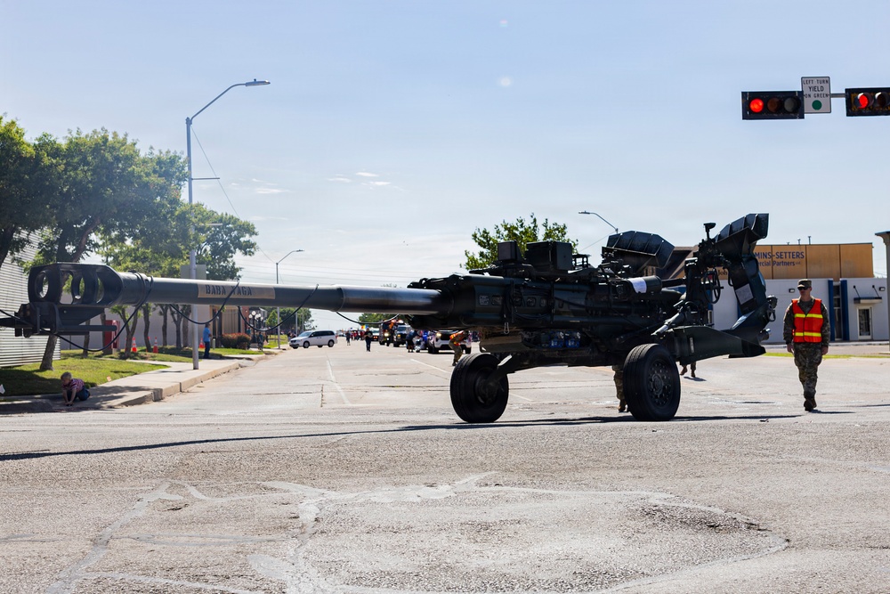 Fort Sill Soldiers and Marines Participates in Armed Forces Day Parade