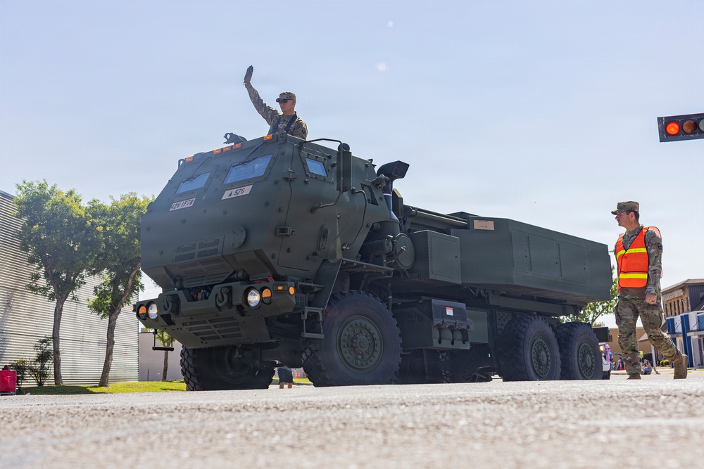 Fort Sill Soldiers and Marines Participates in Armed Forces Day Parade