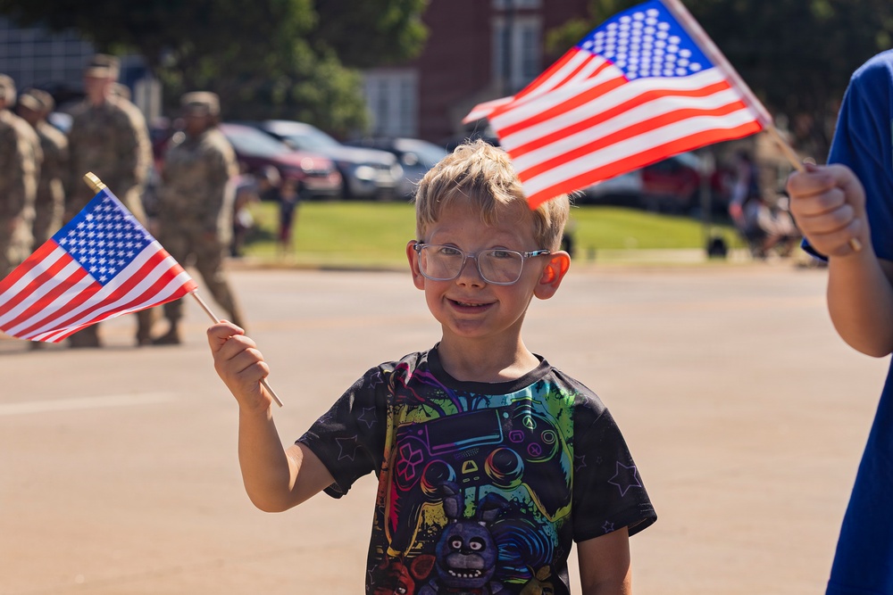 Fort Sill Soldiers and Marines Participates in Armed Forces Day Parade