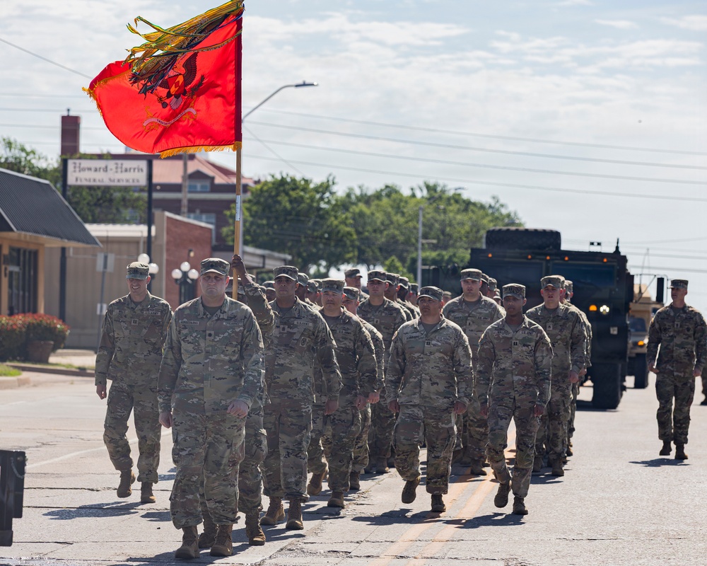 Fort Sill Soldiers and Marines Participates in Armed Forces Day Parade