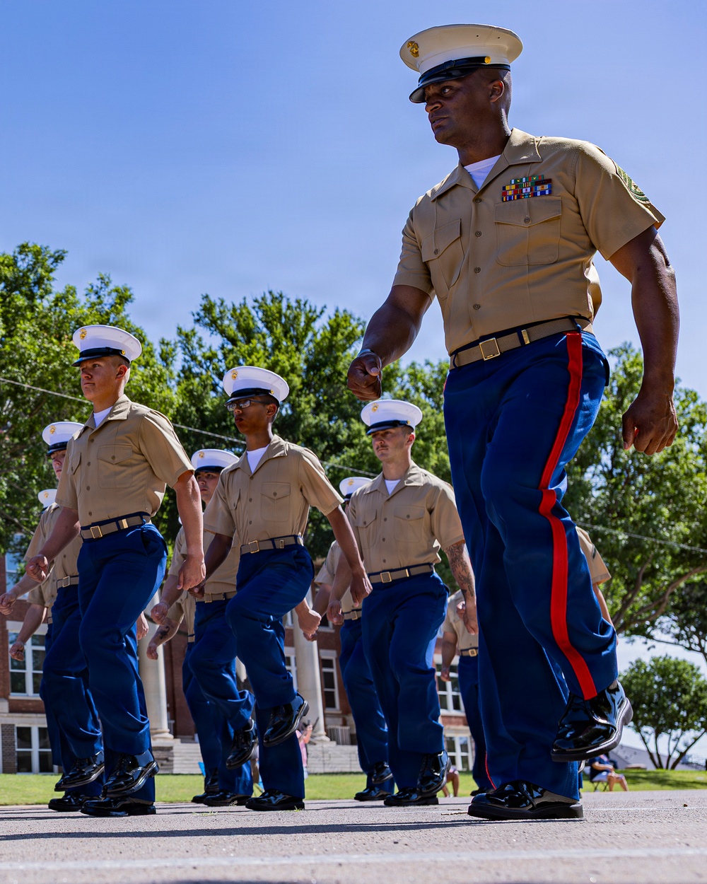 Fort Sill Soldiers and Marines Participates in Armed Forces Day Parade