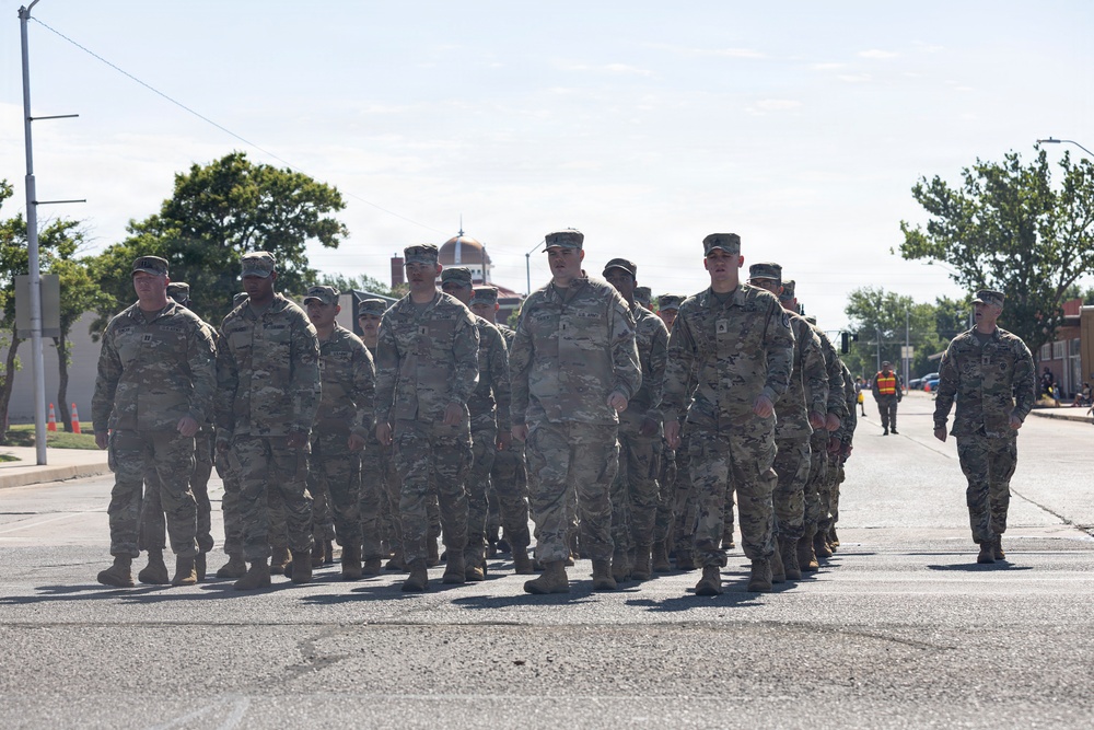 Fort Sill Soldiers and Marines Participates in Armed Forces Day Parade
