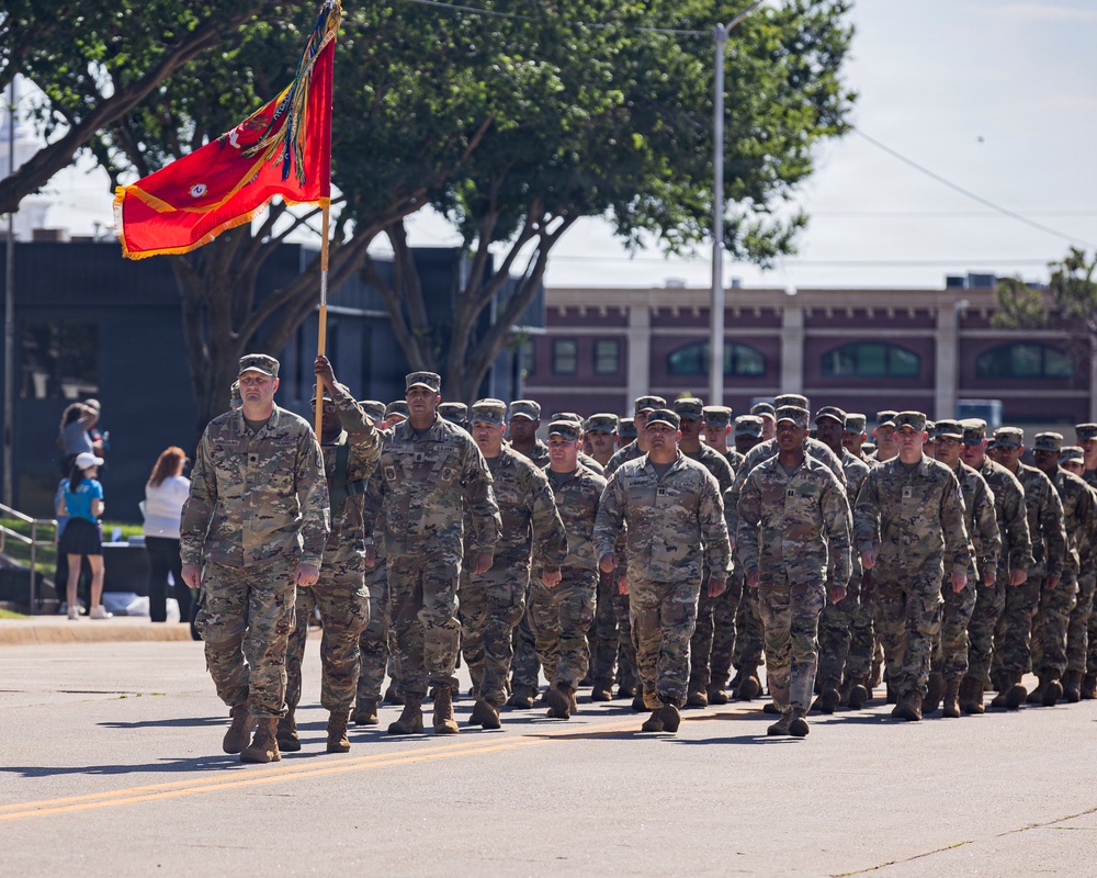 Fort Sill Soldiers and Marines Participates in Armed Forces Day Parade