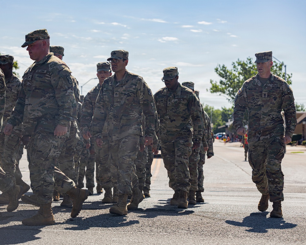 Fort Sill Soldiers and Marines Participates in Armed Forces Day Parade