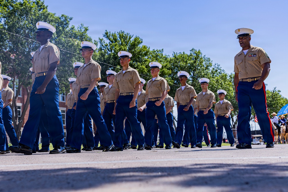 Fort Sill Soldiers and Marines Participates in Armed Forces Day Parade