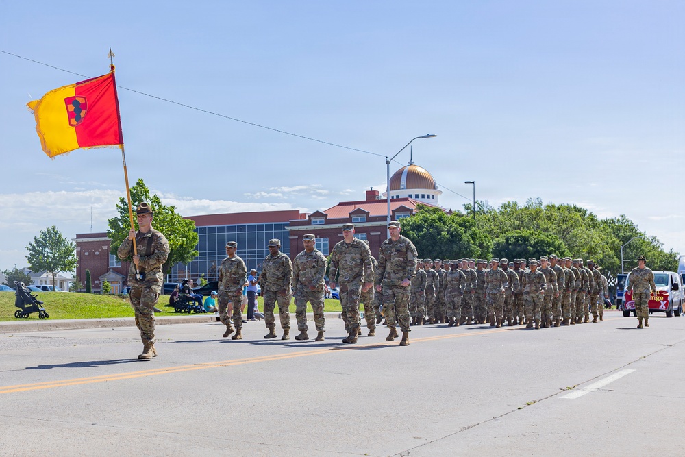 Fort Sill Soldiers and Marines Participates in Armed Forces Day Parade