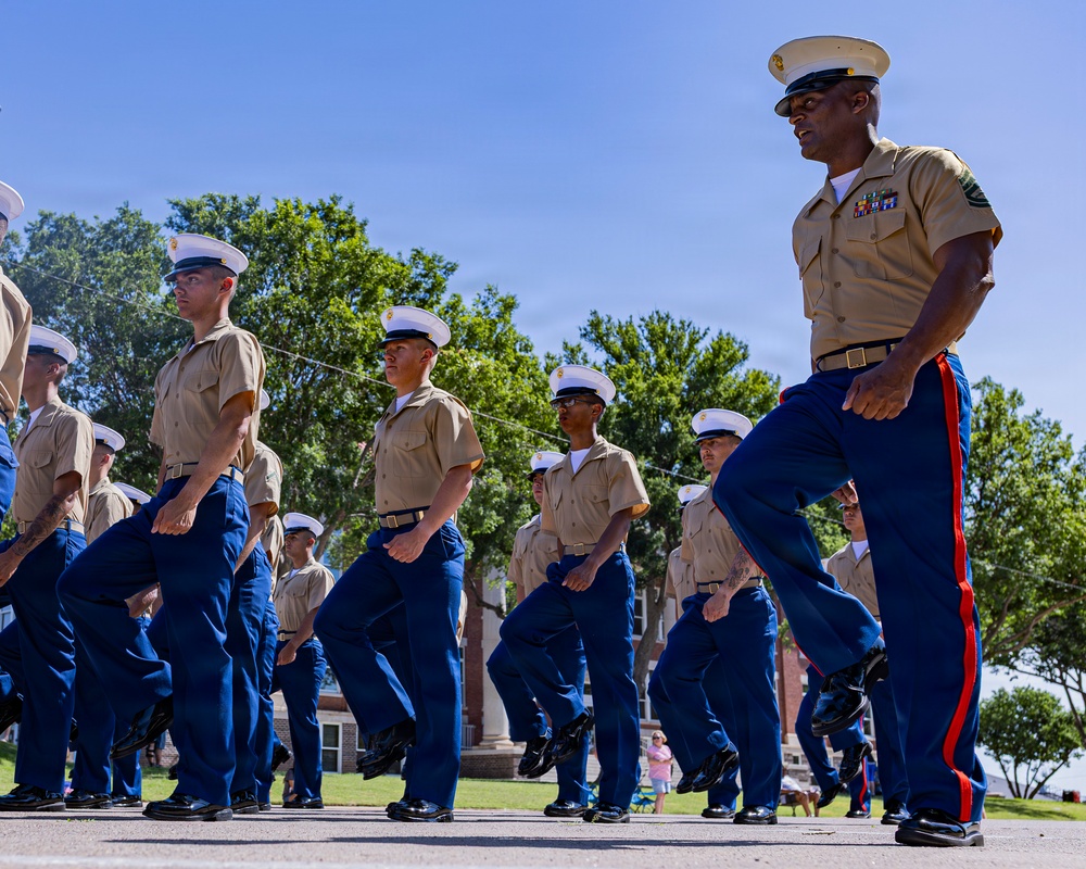 Fort Sill Soldiers and Marines Participates in Armed Forces Day Parade